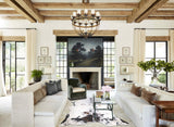 Salt and Pepper Black Cowhide Rug #A30146