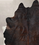 Dark Brindle Cowhide Rug #A30175