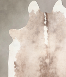 Grey With White Cowhide Rug #A30217