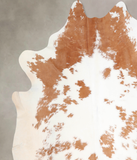 Beige and White Cowhide Rug #A30220