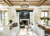 Beige and White Cowhide Rug #A30220