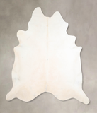 Ivory with Beige Cowhide Rug #A30227