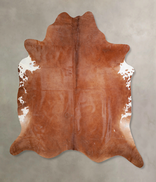 Solid Brown Cowhide Rug #A30280