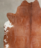 Solid Brown Cowhide Rug #A30280