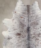 Salt and Pepper Brown Cowhide Rug #A30294