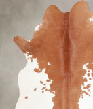 Brown and White Cowhide Rug #A30310
