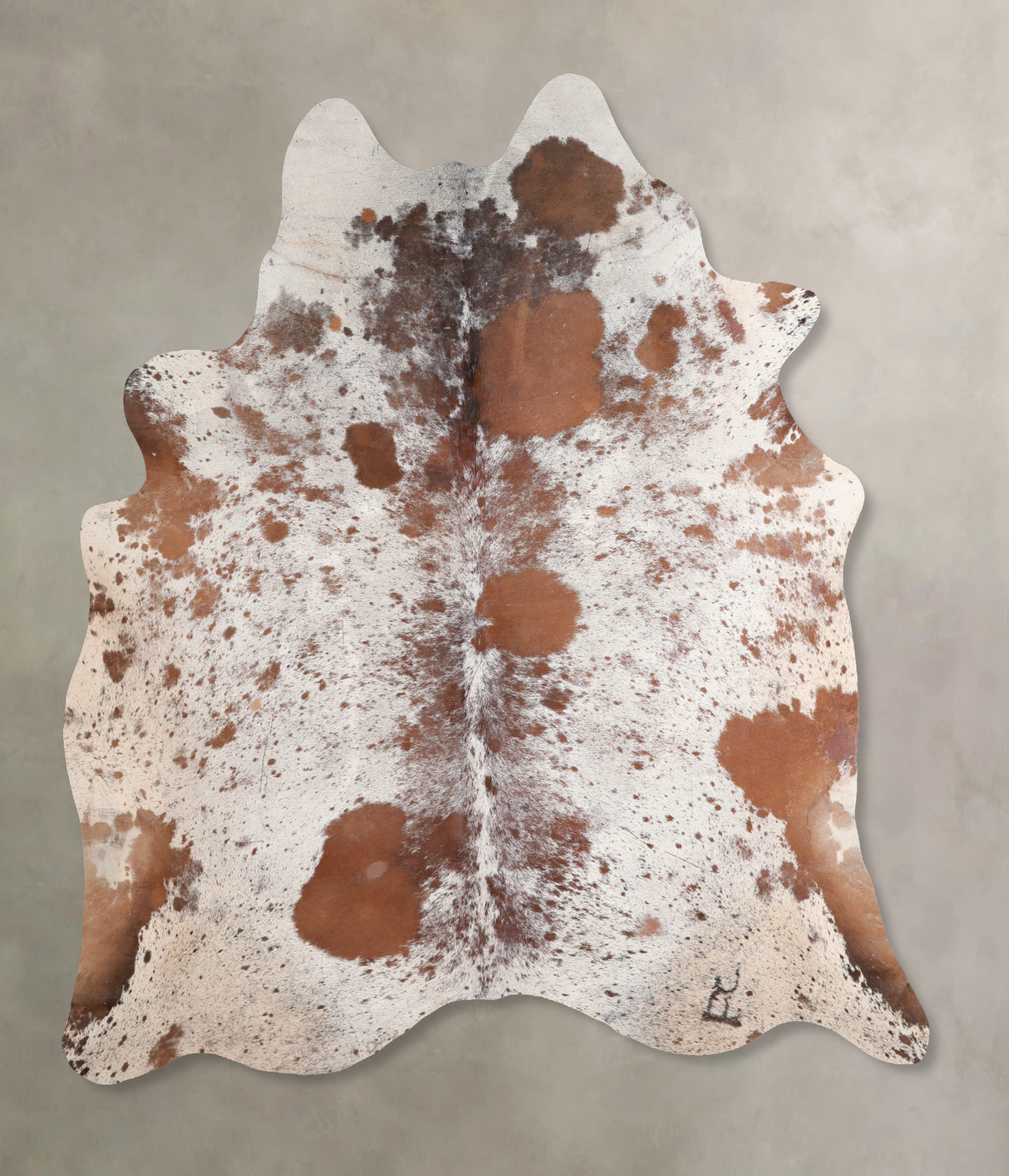 Salt and Pepper Brown Cowhide Rug #A30345