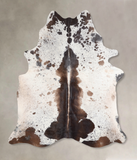 Salt and Pepper Brown Cowhide Rug #A30348