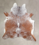 Salt and Pepper Brown Cowhide Rug #A30360