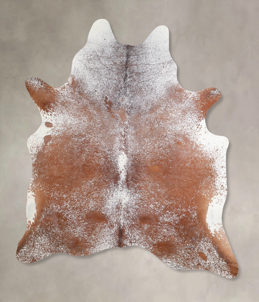 Salt and Pepper Brown Cowhide Rug #A30360