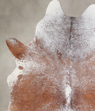 Salt and Pepper Brown Cowhide Rug #A30360