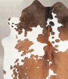 Chocolate and White Cowhide Rug #A30368