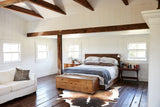 Chocolate and White Cowhide Rug #A30377