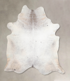Grey with White Cowhide Rug #A30412