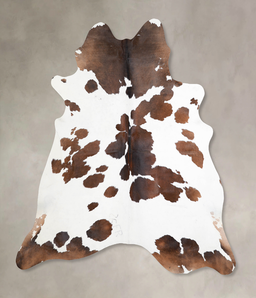 Chocolate and White Cowhide Rug #A30416
