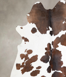 Chocolate and White Cowhide Rug #A30416