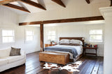 Chocolate and White Cowhide Rug #A30416