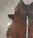 Salt and Pepper Brown Cowhide Rug #A30444