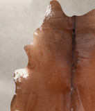 Solid Brown Cowhide Rug #A30456