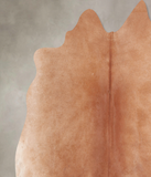 Solid Brown Cowhide Rug #A30465