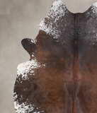 Salt and Pepper Brown Cowhide Rug #A30539