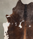 Chocolate and White Cowhide Rug #A30567