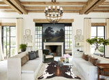 Chocolate and White Cowhide Rug #A30567