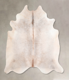 Grey with Beige Cowhide Rug #A30581