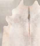 Grey with Beige Cowhide Rug #A30581