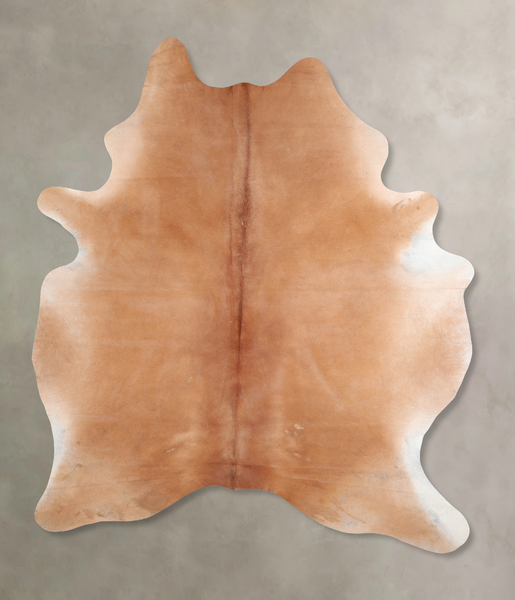 Solid Brown Cowhide Rug #A30583