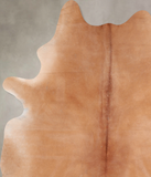 Solid Brown Cowhide Rug #A30583
