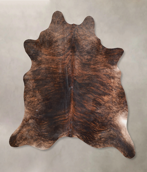 Dark Brindle Cowhide Rug #A30648