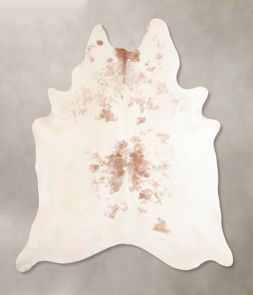 Beige and White Cowhide Rug #A30659