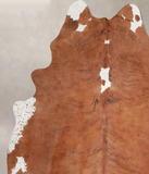 Brown and White Regular Cowhide Rug #A30682