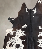 Chocolate and White Cowhide Rug #A30704