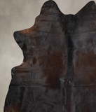 Solid Black Cowhide Rug #A30734