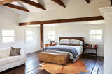 Solid Brown Cowhide Rug #A30814