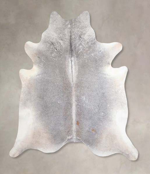 Grey with Beige Cowhide Rug #A30818