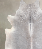 Grey with Beige Cowhide Rug #A30818
