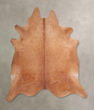 Solid Brown Cowhide Rug #A30830