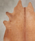 Solid Brown Cowhide Rug #A30830