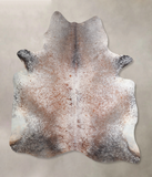 Salt and Pepper Brown Cowhide Rug #A30843