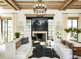 Solid Black Cowhide Rug #A30853