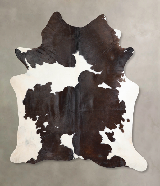 Chocolate and White Cowhide Rug #A30887