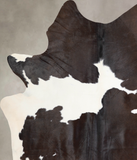 Chocolate and White Cowhide Rug #A30887