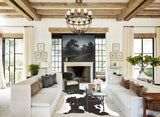 Chocolate and White Cowhide Rug #A30887