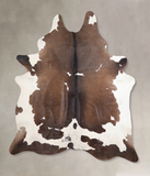 Chocolate and White Cowhide Rug #A30930