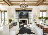Solid Black Cowhide Rug #A30951