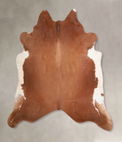 Brown and White Regular Cowhide Rug #A30964