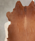 Brown and White Regular Cowhide Rug #A30964